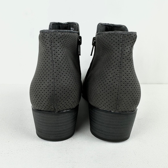 Esprit Tara2 Gray Perforated Ankle Bootie - Picture 10 of 11